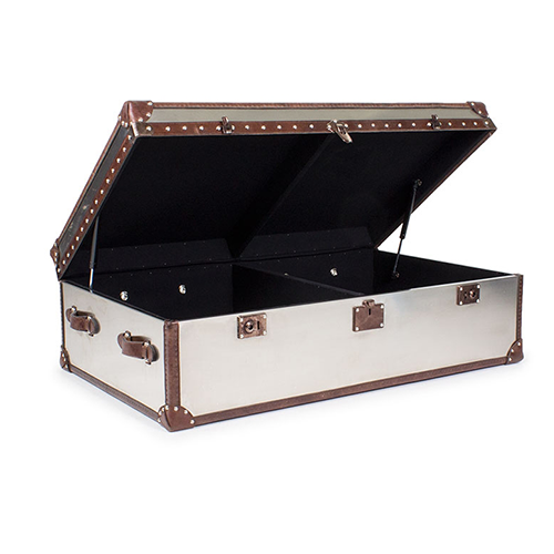 Halo Watson Trunk Coffee Table - Brushed Steel