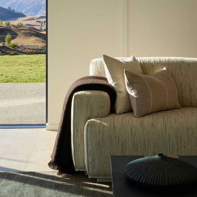 Weave Hyde NZ Wool Throw - Cocoa