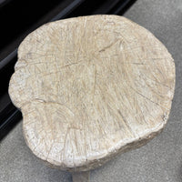 Original Vintage Rustic Wooden Stool - Round - Stool A