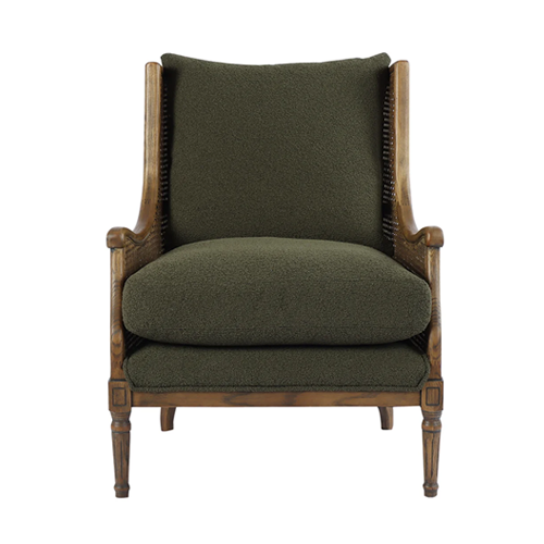 Wallace Armchair - Green Boucle