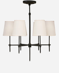 New York 6 Light Pendant  - Antique Black