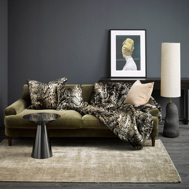 Heirloom Euro Cushion + Feather Inner - African Leopard
