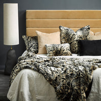 Heirloom Euro Cushion + Feather Inner - African Leopard