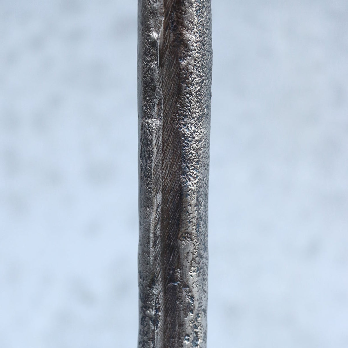 Manhattan Forged Style Nickel Floor Lamp + Shade