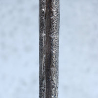 Manhattan Forged Style Nickel Floor Lamp + Shade