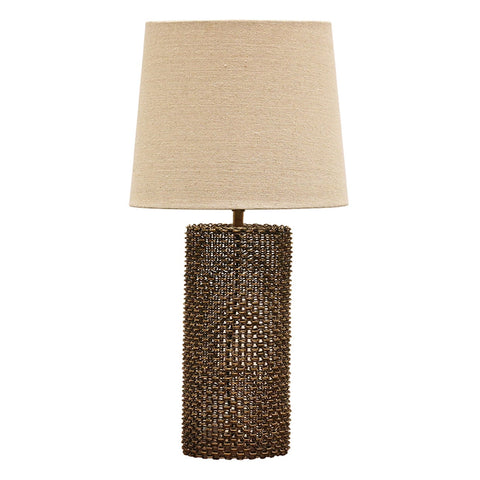 Halo Crystal Table Lamp - Crystal & Antique Rust