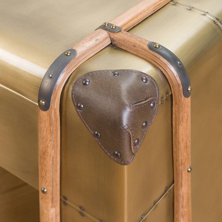 Jet Coffee Table - Aged Brass Finish