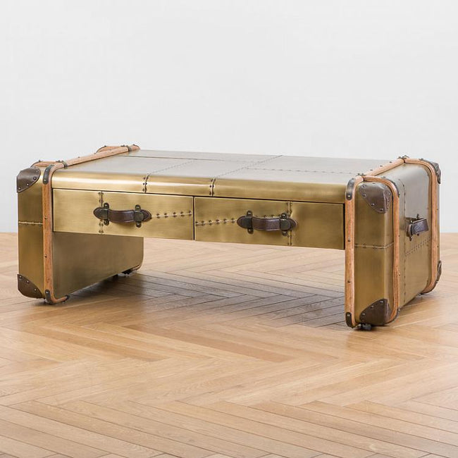 Jet Coffee Table - Brass Finish