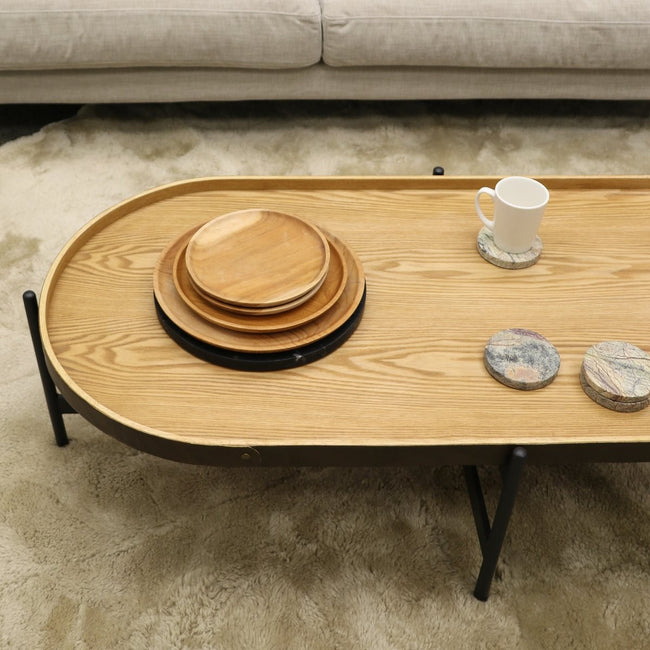 Harwood Oval Coffee Table - Ash
