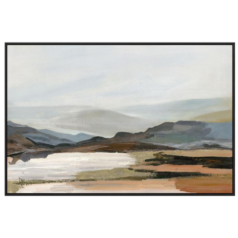 Solitude Canvas Print with Hand Painting
