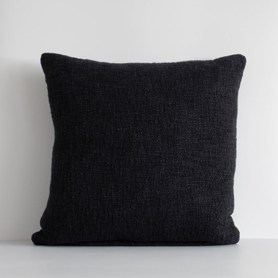 Cyprian Cushion - Feather Inner – Black