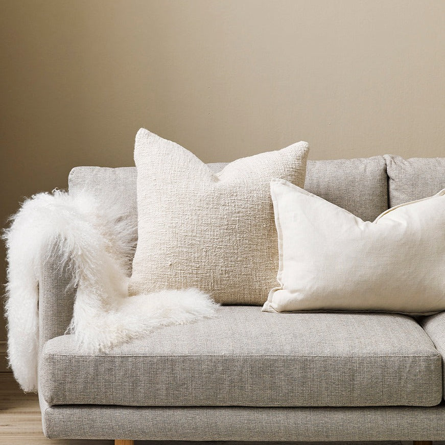 Cyprian Cushion - Feather Inner – Oatmeal