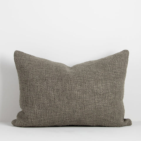 Cassia Linen Cushion - Feather Inner - Chambray