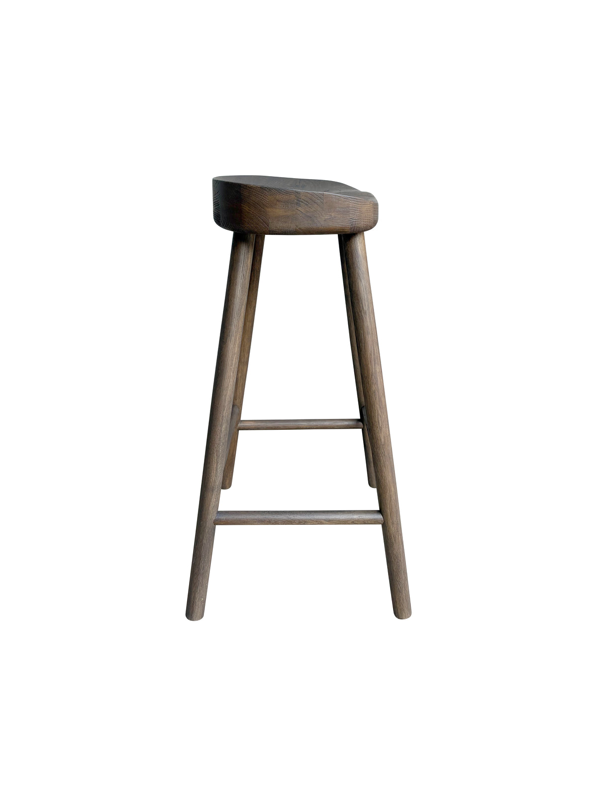 Napa Barstool - Solid American White Oak - Dark Brown
