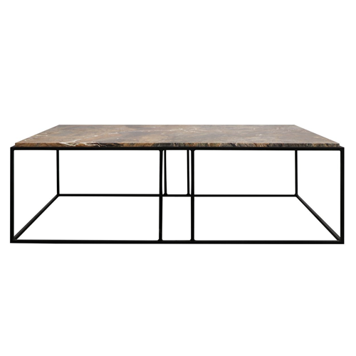 Dion Marble Coffee Table - Forest