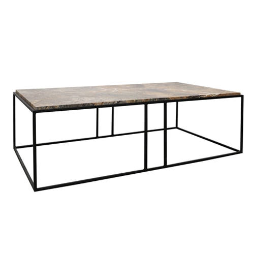 Dion Marble Coffee Table - Forest