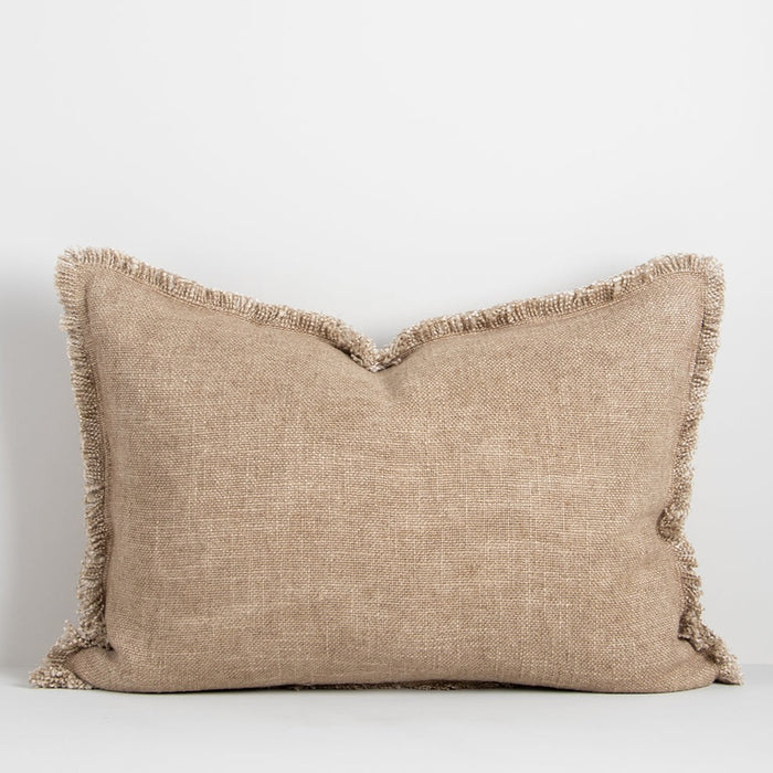 Dover Lumbar Cushion - Feather Inner - Natural
