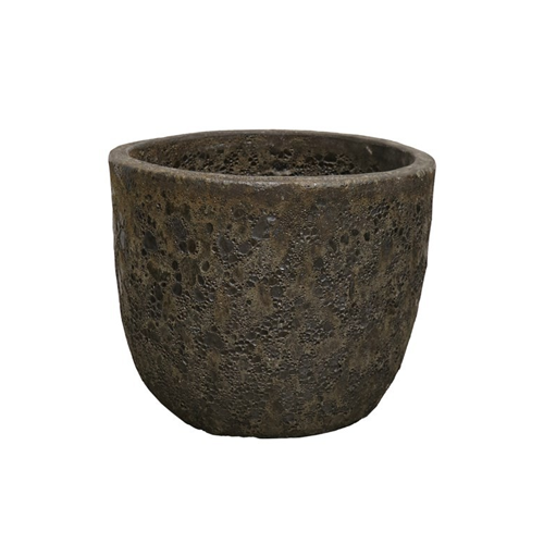 Lava Egg Outdoor Pot - Black - Medium