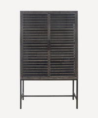 Slatted Oak Raised Cabinet