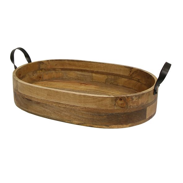 Ploughmans Oval Serving Tray Iron Handles