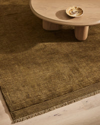 Weave Silvio Floor Rug - Oakmoss - 300cm x 400cm - NZ Wool