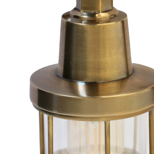Hendrix Outdoor IP54 Wall Light - Antique Brass