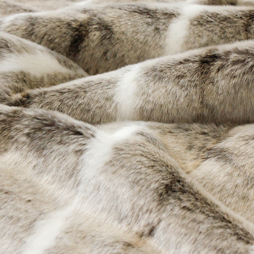Heirloom NZ Made Faux Fur Throw -  150x220cm - Mountain Rabbit