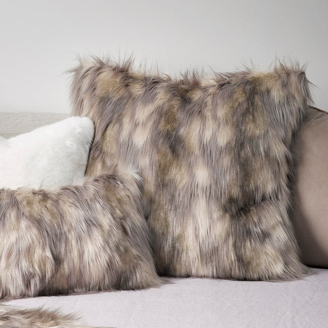 Heirloom Euro Cushion + Feather Inner - Mountain Hare