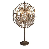 Gyro Crystal Orb Table Lamp