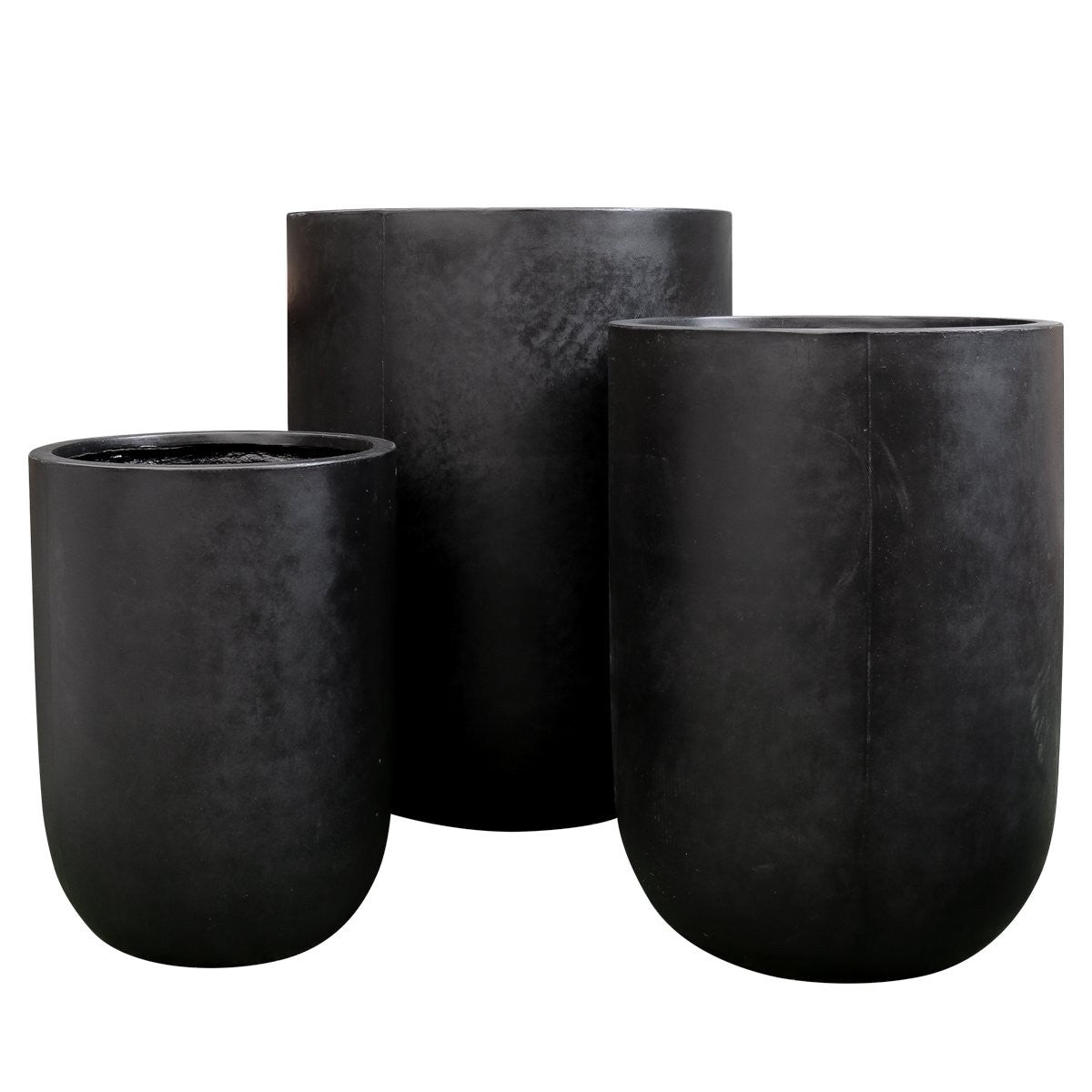 Oreti Black Outdoor Planter Pot - Large