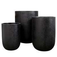 Oreti Black Outdoor Planter Pot - Large