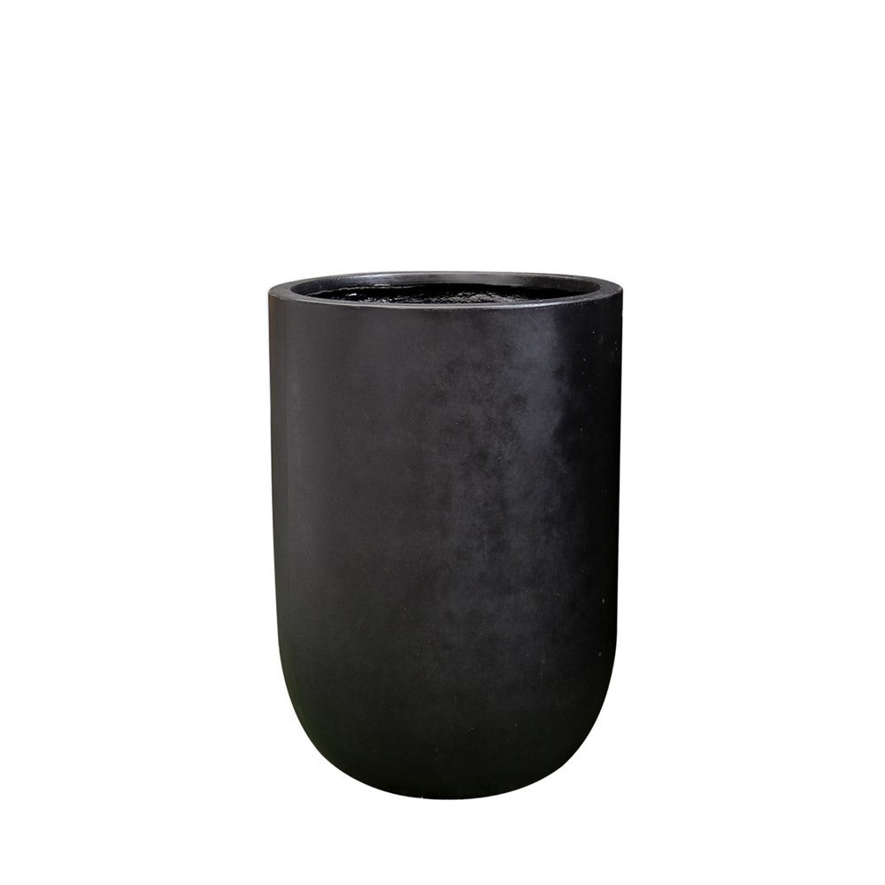 Oreti Black Outdoor Planter Pot - Small