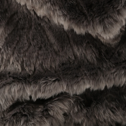 Heirloom NZ Made Faux Fur Throw - 150x180cm - Pewter Chinchilla