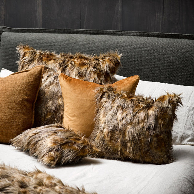 Heirloom Euro Cushion + Feather Inner - Red Fox