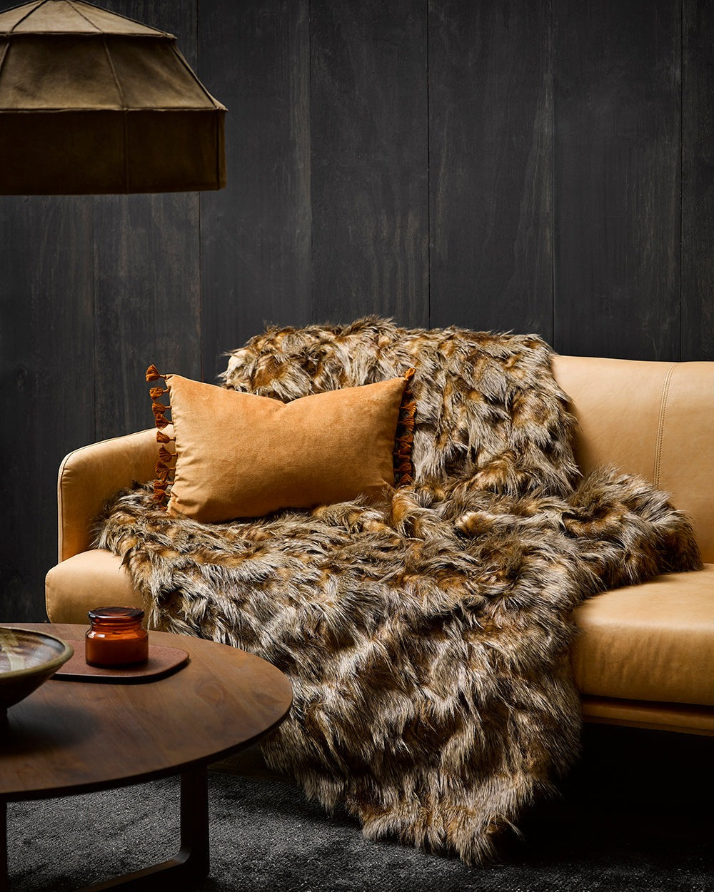 Heirloom NZ Made Faux Fur Throw - 150x220cm - Red Fox