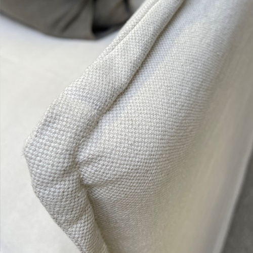 Santorini 3 Seater Linen Slip Cover Sofa - Natural