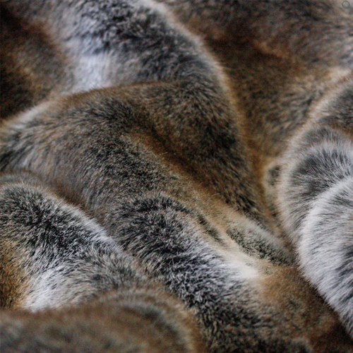 Heirloom NZ Made Faux Fur Throw - 150x220cm - Striped Elk