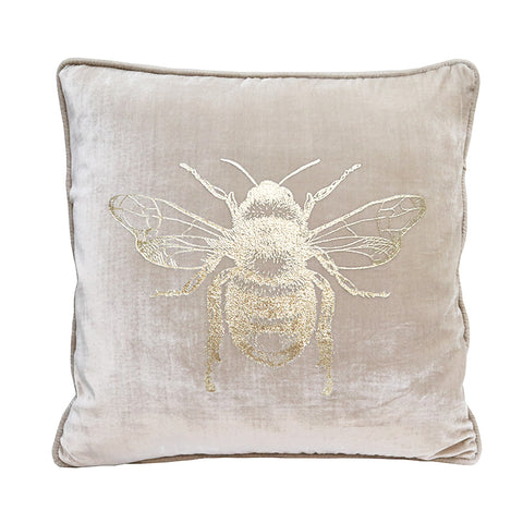 Bee velvet cushion shop