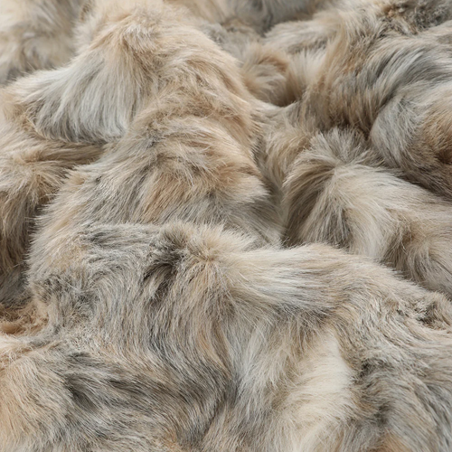 Heirloom NZ Made Faux Fur Throw - 150x180cm - Vintage Squirrel Grey