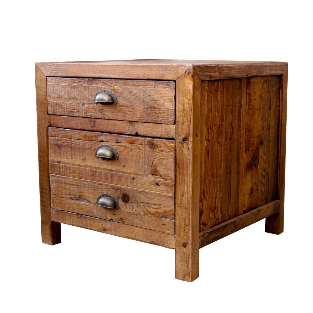 Printmaker Side Table - 2 Drawer