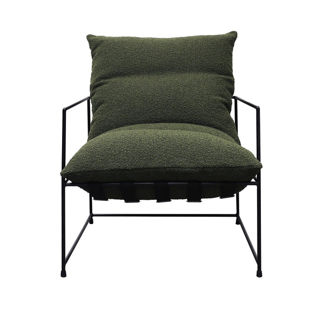 Lauro Club Chair Boucle - Moss