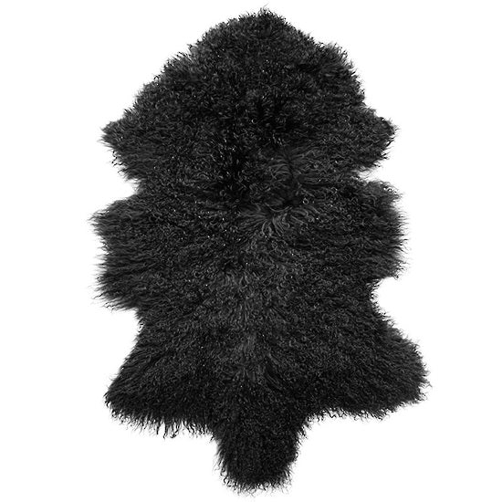 Meru Tibetan Lamb Hide - Black