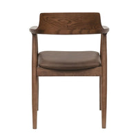 Ealing Dining Chair - Brown Leather