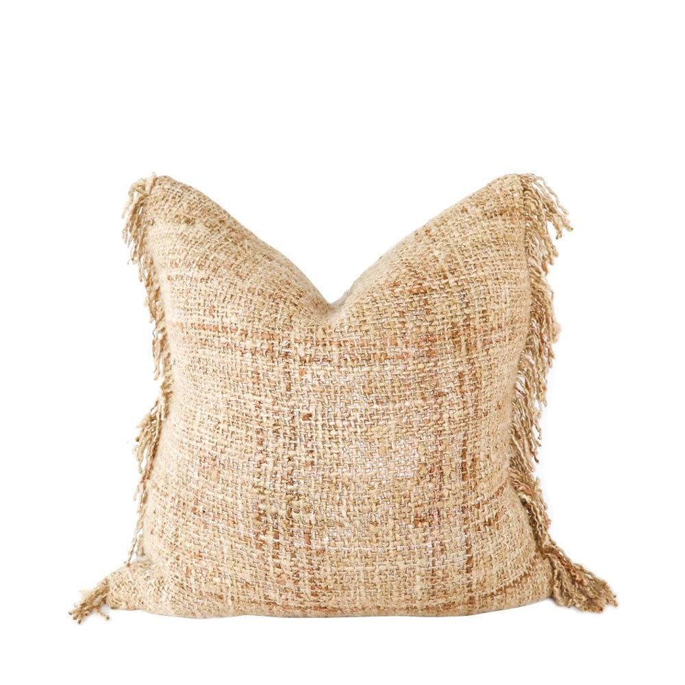 Sadie Cushion - Taupe - Feather Inner