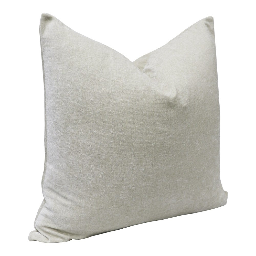 Lenny Large Chenille Cushion - Cream