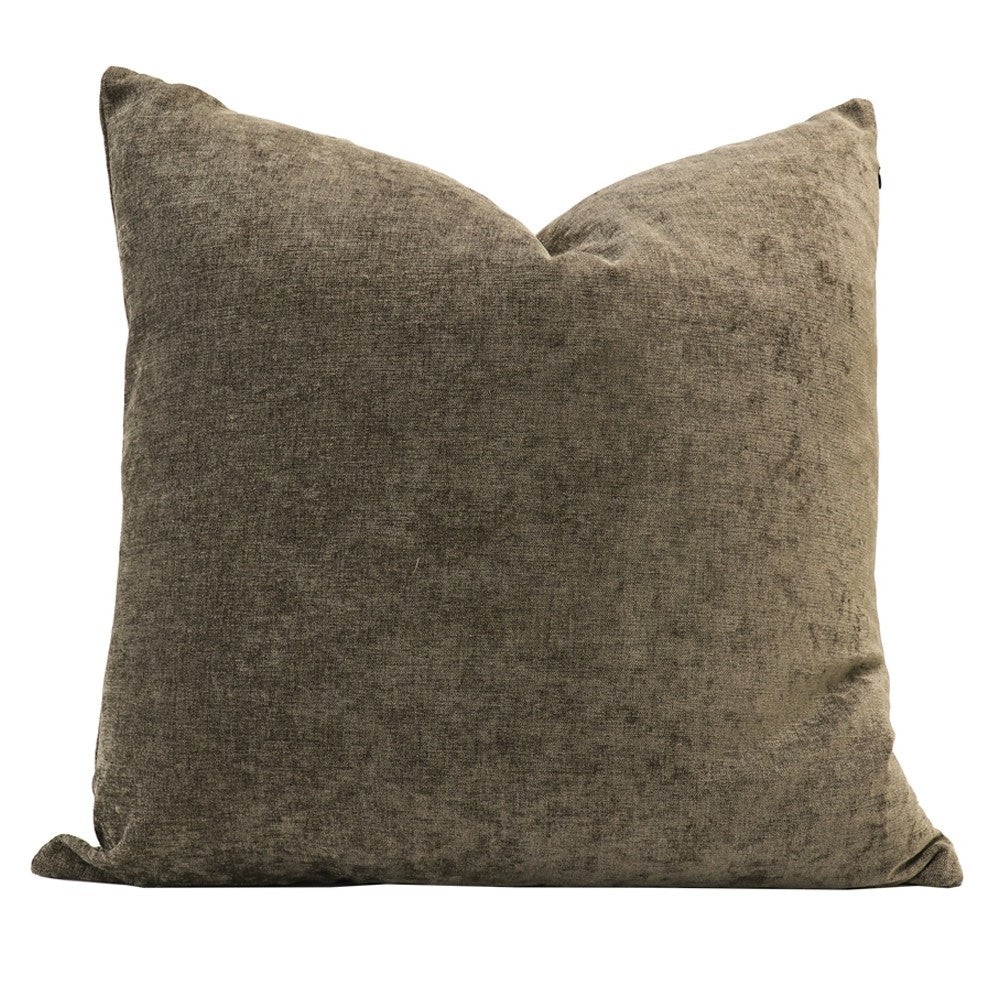 Lenny Large Chenille Cushion - Nutmeg