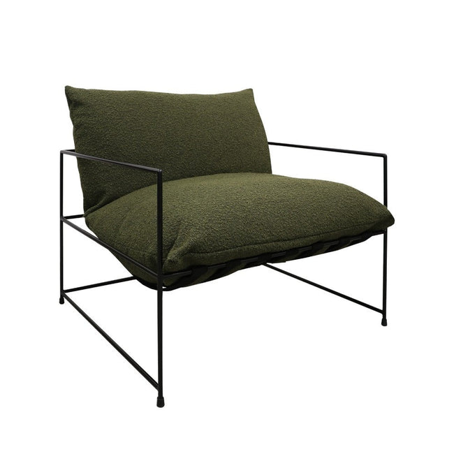 Lauro Club Chair Large Boucle - Green
