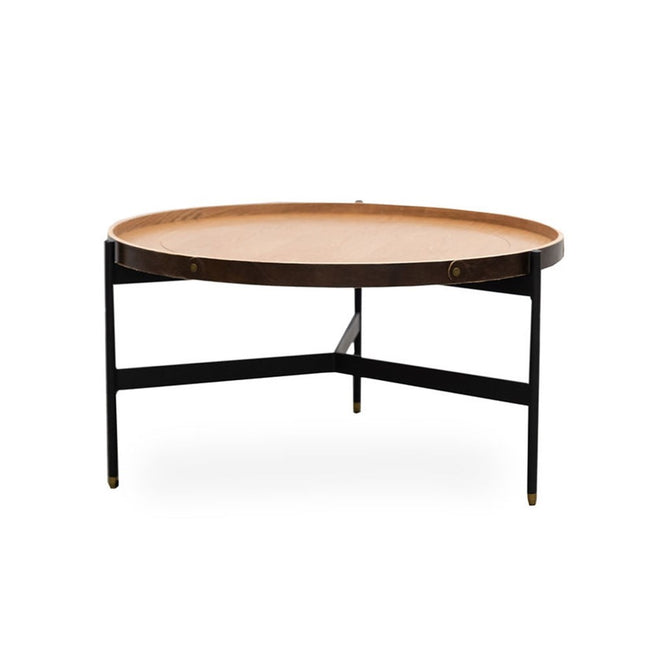 Harwood Round Coffee Table - Small - Ash