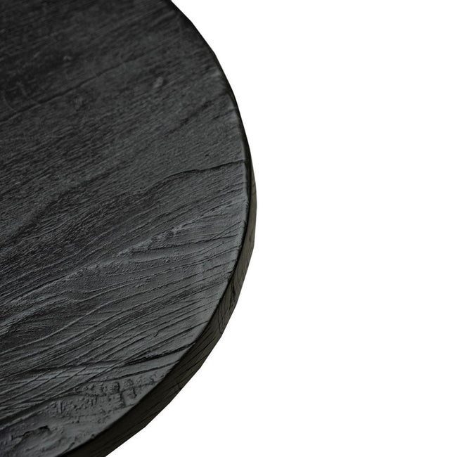 Pavia Side Table/Stool - Black - Round