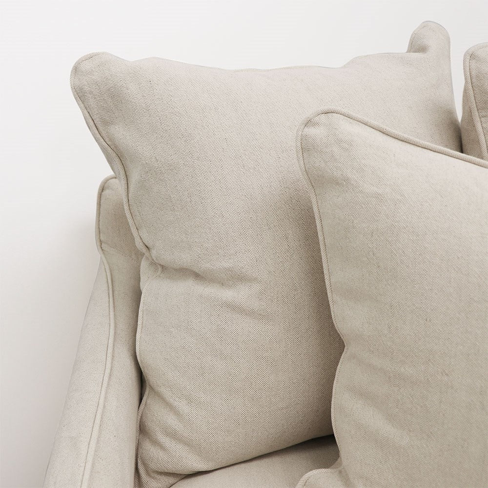Lotus Linen Slip Cover Armchair - Natural